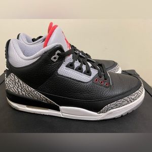 Used Nike Air Jordan 3 Retro Black/Cement (men’s size 11)